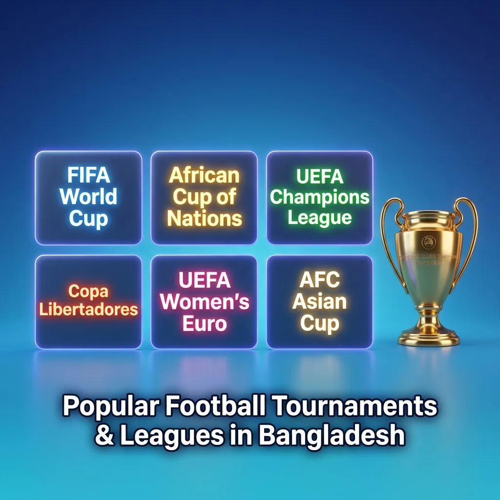 Popular football tournaments and leagues featured on Six6s betting platform for Bangladeshi bettors